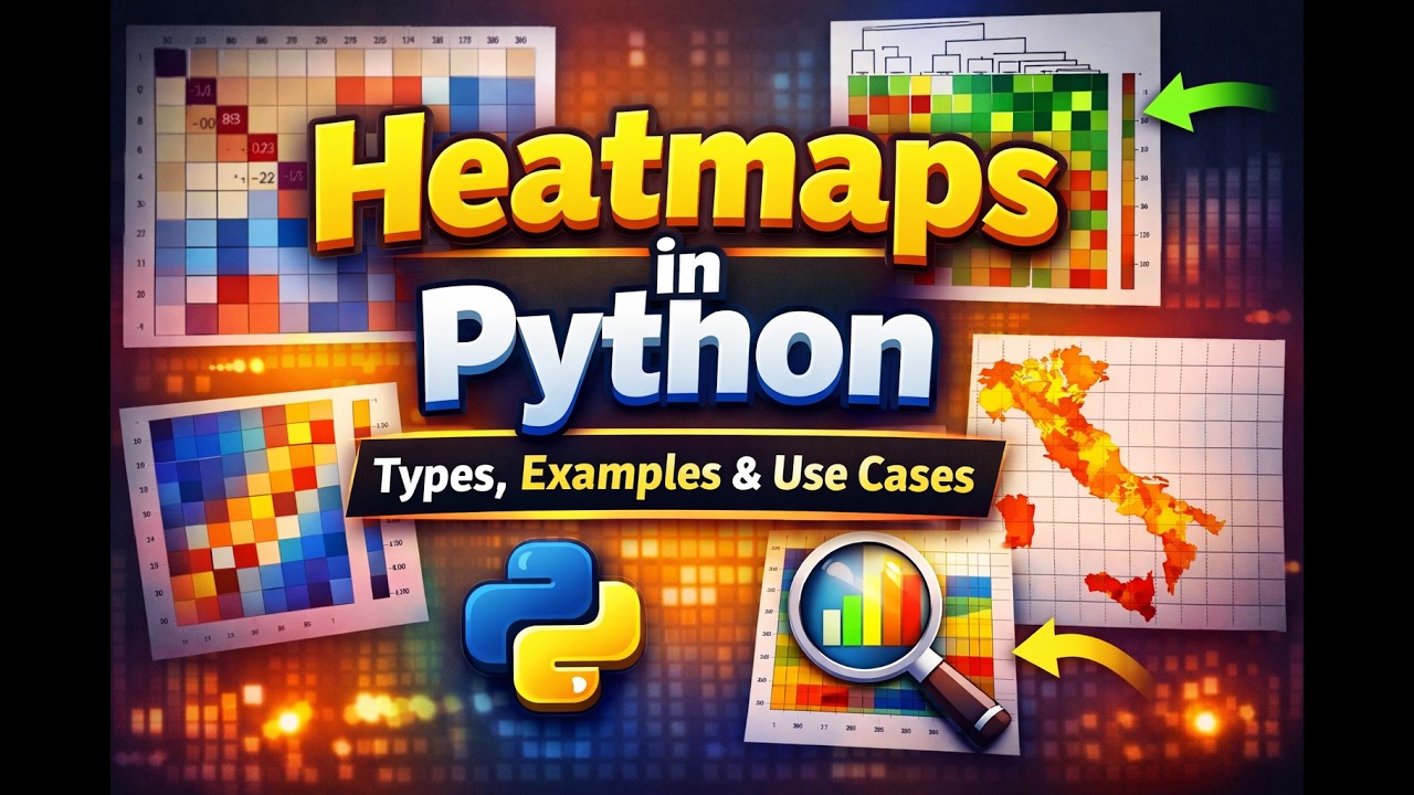 Python 25: Different types of heatmap plot in Python