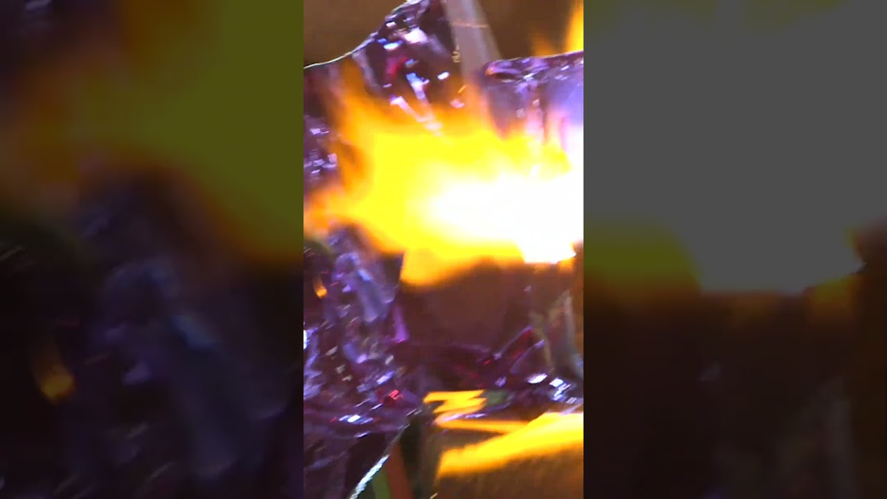 Torching Chihuly glass - from "Chihuly: Jerusalem Cylinders". 