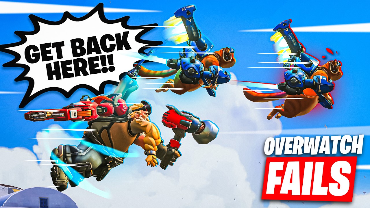 A Battle For The Ages... In The Sky? - FUNNIEST Overwatch Moments