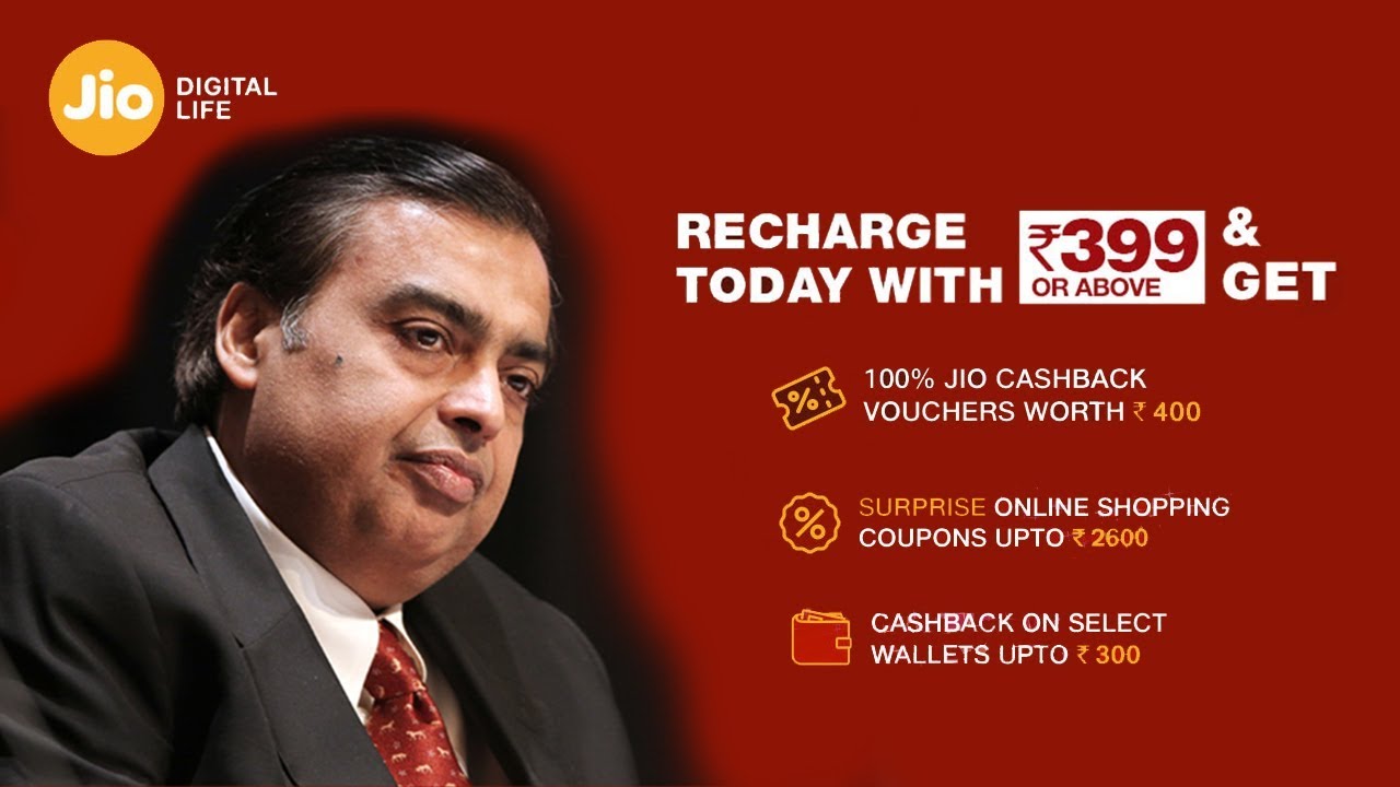 Jio Surprise Offer: up to 3300 Cashback - #RIL40 | New Year 2018