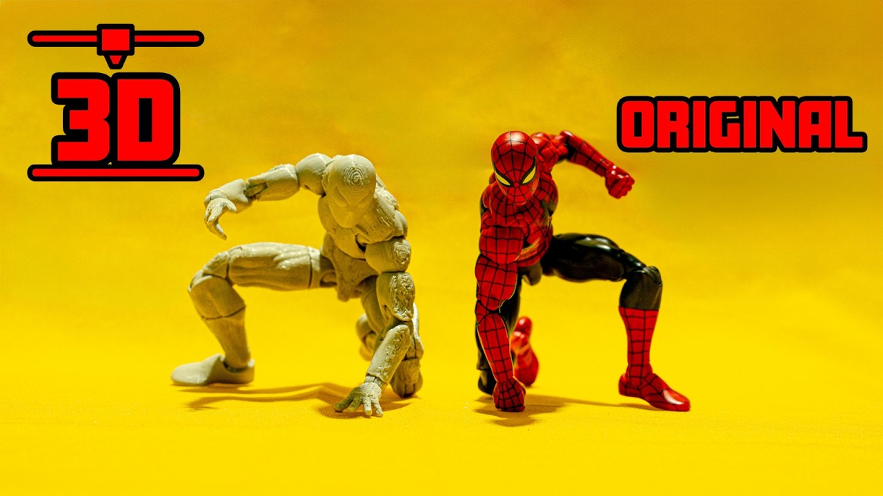 Я сделал Человека-паука из Marvel Legends с нуля, используя 3D-печать.