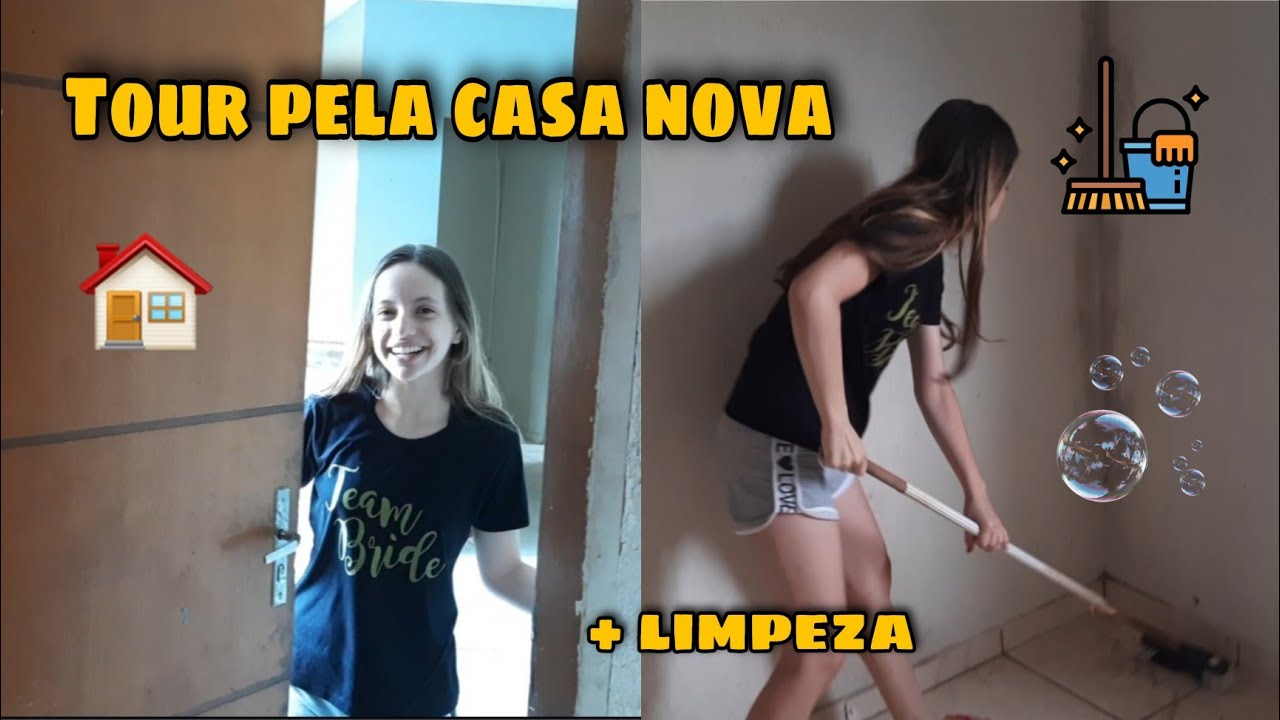 TOUR PELA CASA NOVA VAZIA + LIMPEZA Grávida aos 16