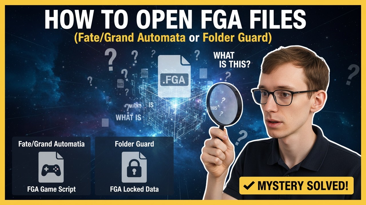 Как открыть файлы FGA (Fate/Grand Automata или Folder Guard)