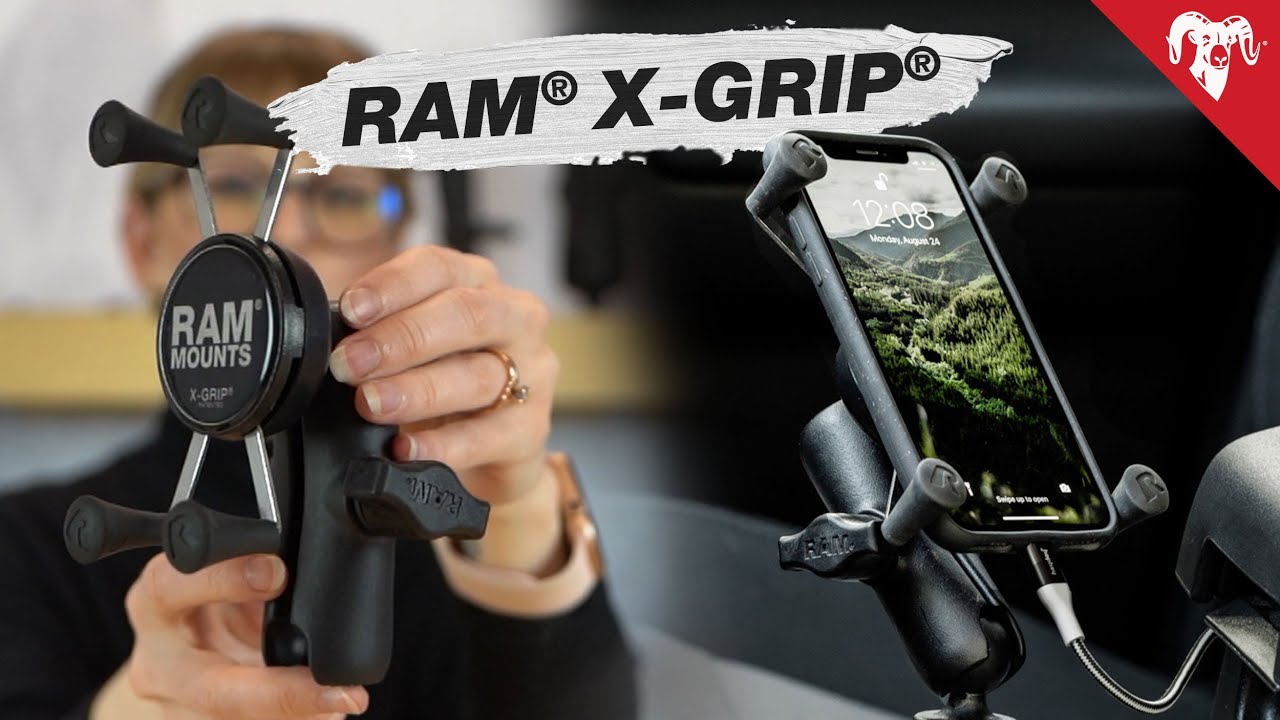 RAM&reg; X-Grip&reg; Phone Holder with Composite Double Socket Arm