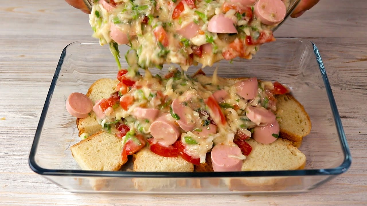 Не выкидывайте старый хлеб, приготовим вкусный завтрак или обед # 135