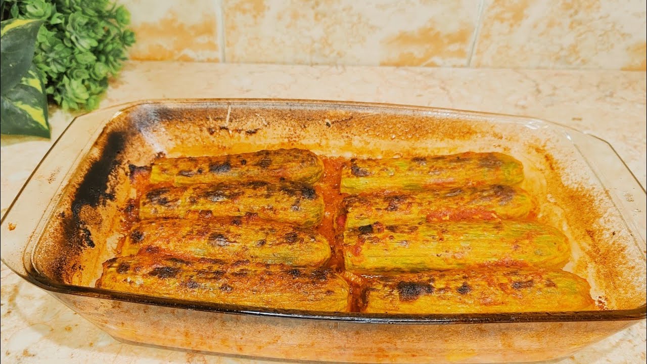 الكوسه المحشيه باللحمه المفرومه من أخف والذ الوصفات على السفره في رمضان 