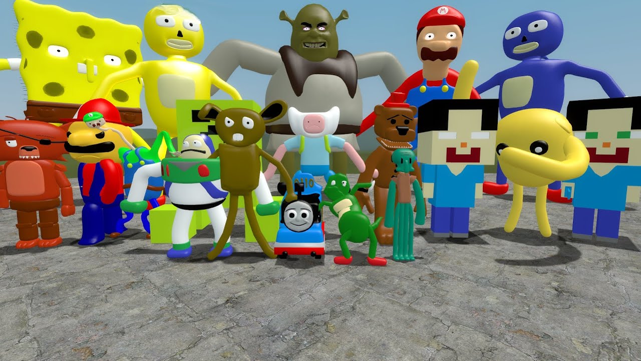 Which 3D Sanic Clone Meme is The Strongest in Garry's Mod!