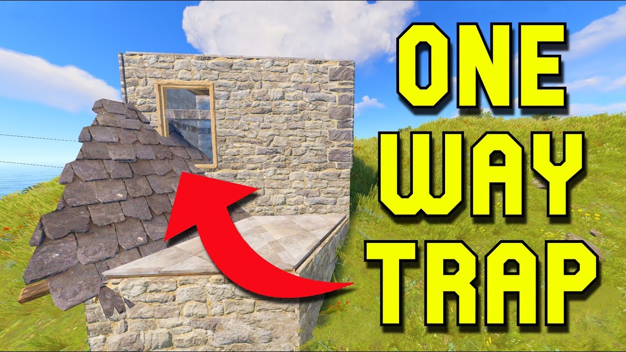 ONE WAY TRAP BASE IN RUST 2024 - Don't Walk In