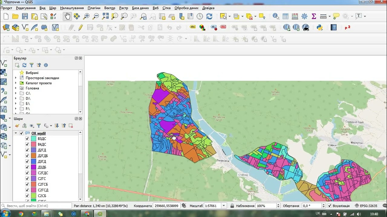 QGIS Поділ карти за окремими ознаками