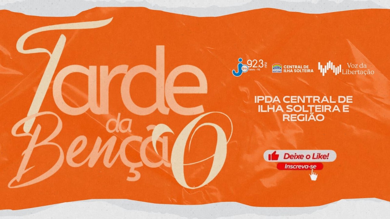 128º Transmissão ao vivo IPDA CENTRAL ILHA SOLTEIRA 30/01/2026
