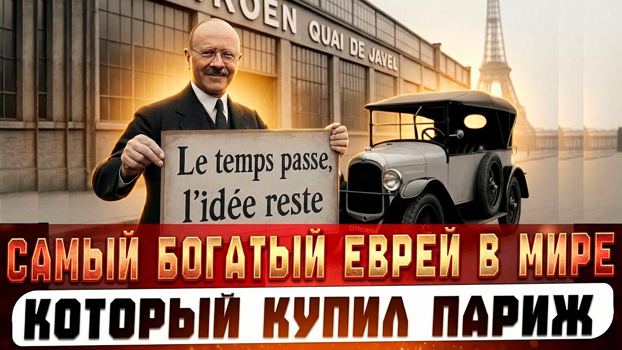 КАК САМЫЙ БОГАТЫЙ ЕВРЕЙ Ситроен СТАЛ ХОЗЯИНОМ ПАРИЖА БЛАГОДАРЯ КОРНЯМ