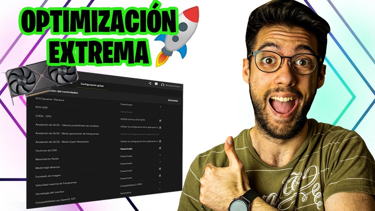 🔥 La MEJOR OPTIMIZACIÓN para el Panel de NVIDIA APP (Más FPS Menos Delay) 🚀