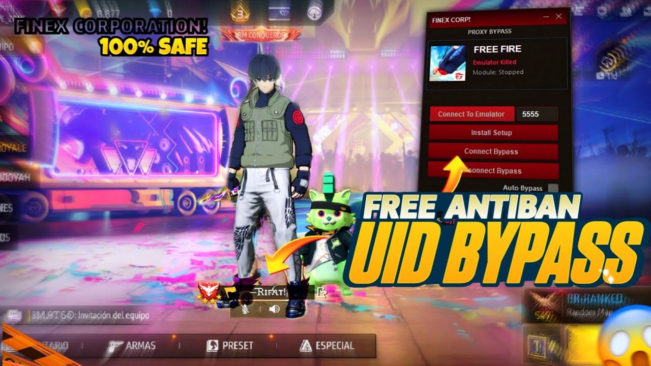 НОВЫЙ БЕСПЛАТНЫЙ ЭМУЛЯТОР UID ДЛЯ ОБХОДА OB52 💻 ДЛЯ FREE FIRE | 100% ЗАЩИТА ОТ БАНА | БЕСПЛАТНАЯ ...