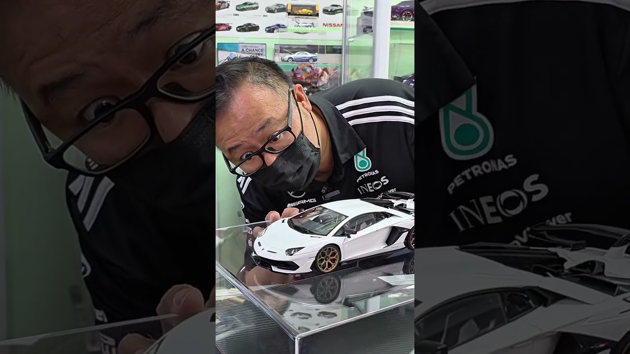 Unboxing And Review 1/18 AutoArt Lamborghini Aventador SVJ Pearl White #autoart #svj #lamborghini