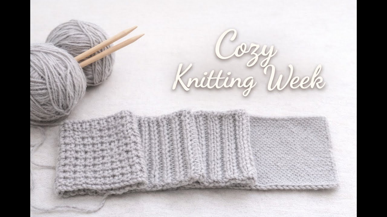 A Cozy Knitting Week | finishing a hat & starting a new vest