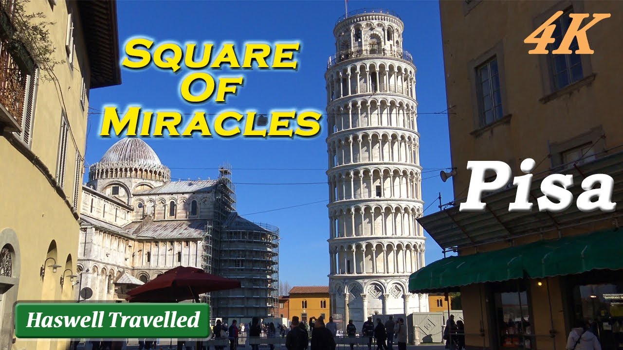 Pisa Square of Miracles: Leaning Tower, Cathedral, Baptistry - Italy 4K