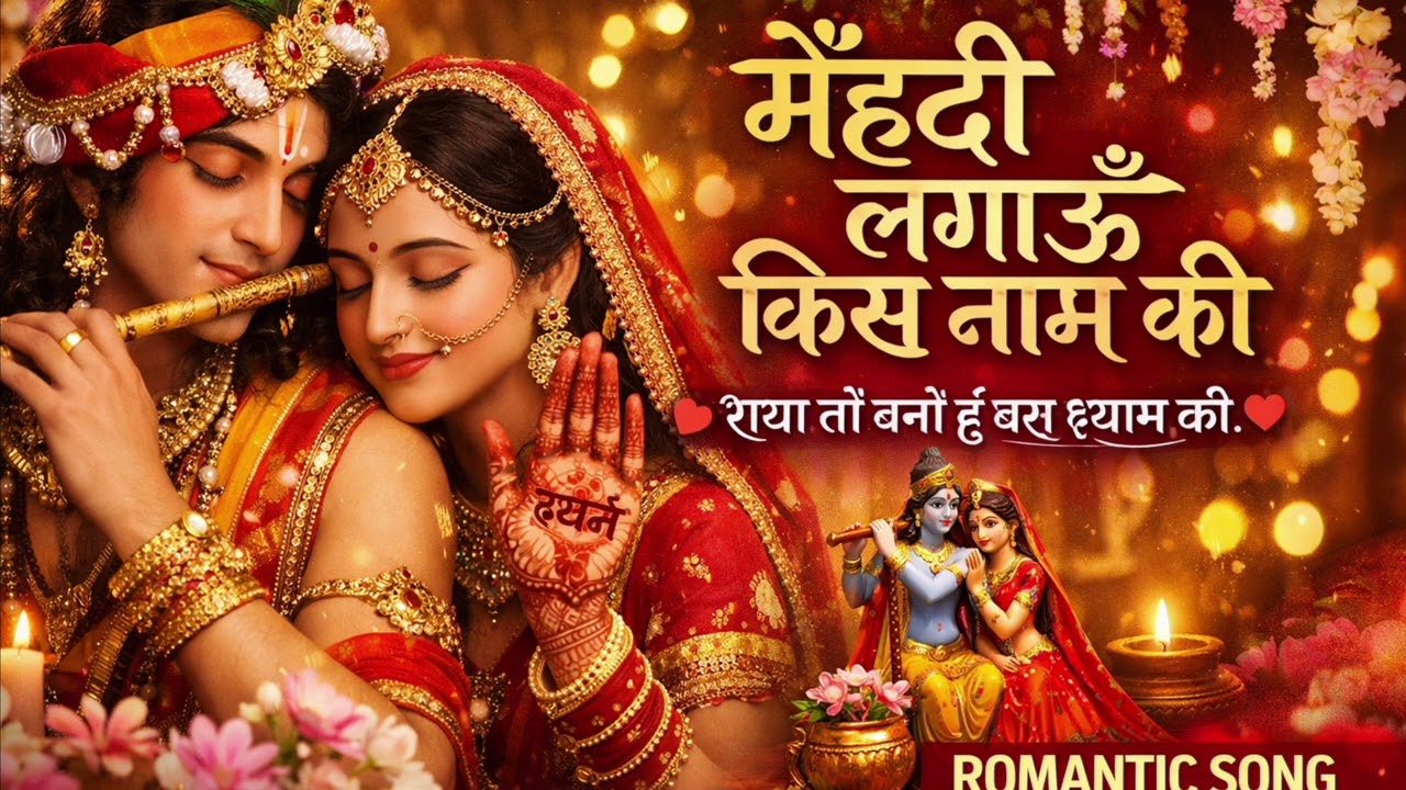 मेंहदी लगाऊँ किस नाम की ❤️ | राधा बनी बस श्याम की | Romantic Radha Krishna Song