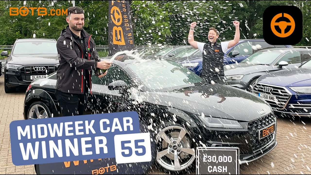 BOTB Midweek Car Competition Winner! Elis Woodford – Audi TT RS + £30k – Week 21 2021