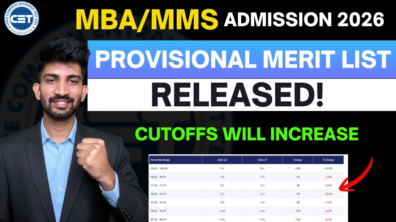 MBA Provisional Merit List Released 2026 | Will MBA Cutoffs Increase in 2026?