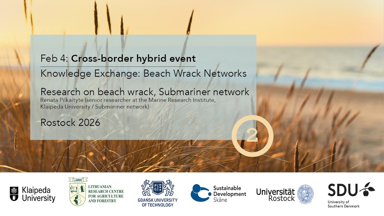 ECONUT: Research on beach wrack, Submariner network