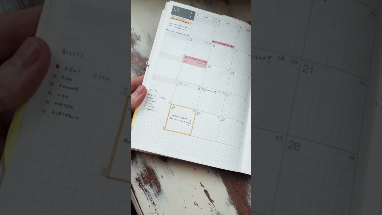2026 Hobonichi Cousin for functional planning.♥️