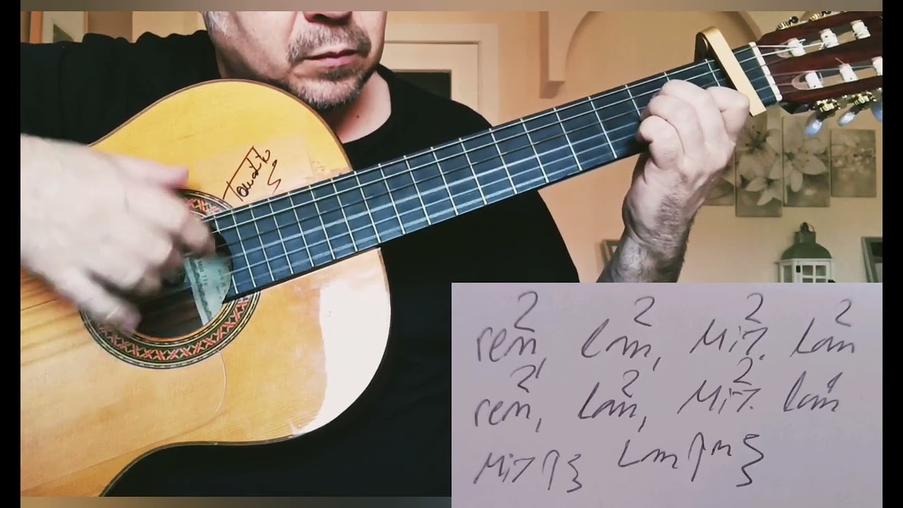 LA SEVILLANA. OMAR MONTES ACORDES GUITARRA