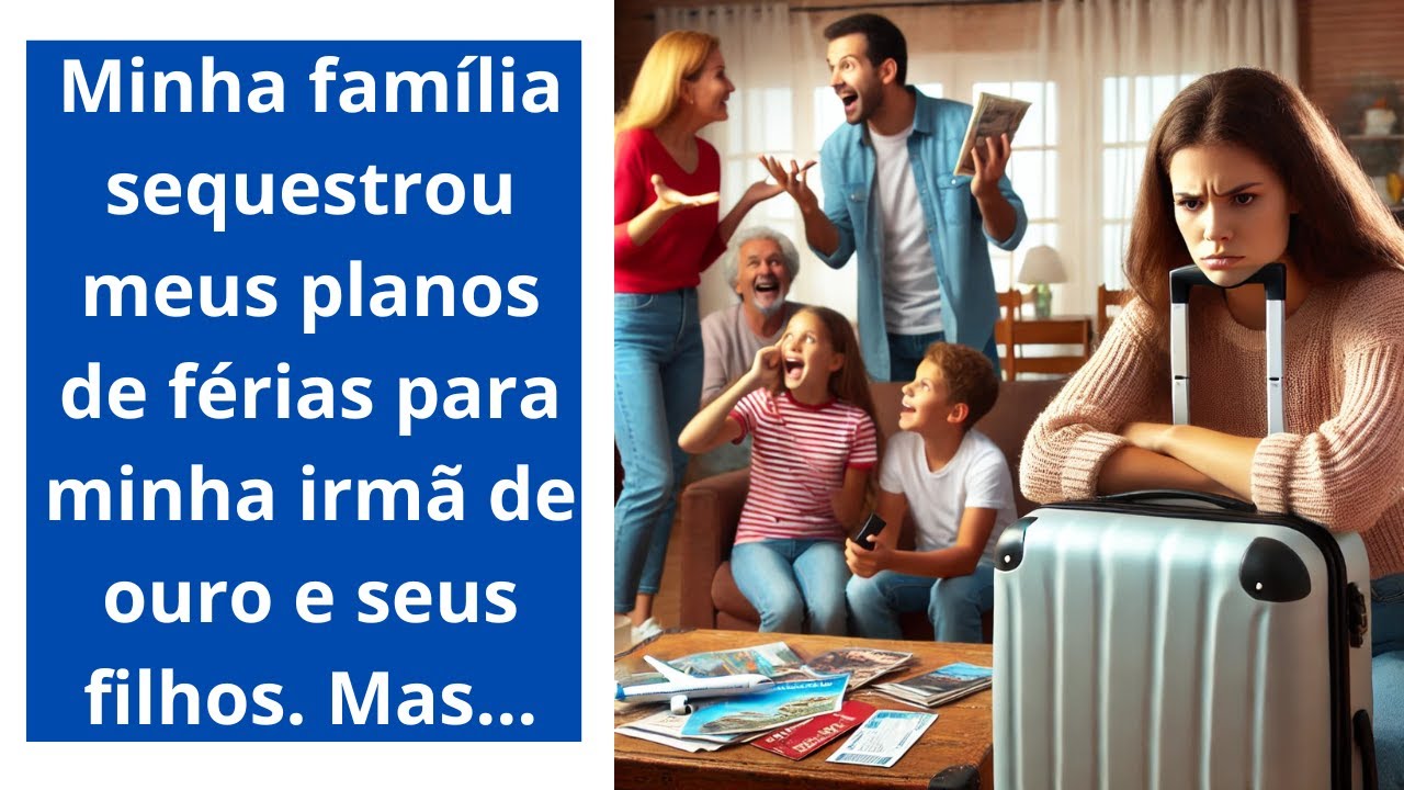 Minha fam&iacute;lia sequestrou meus planos de f&eacute;rias para minha irm&atilde; de ouro e seus filhos  Mas