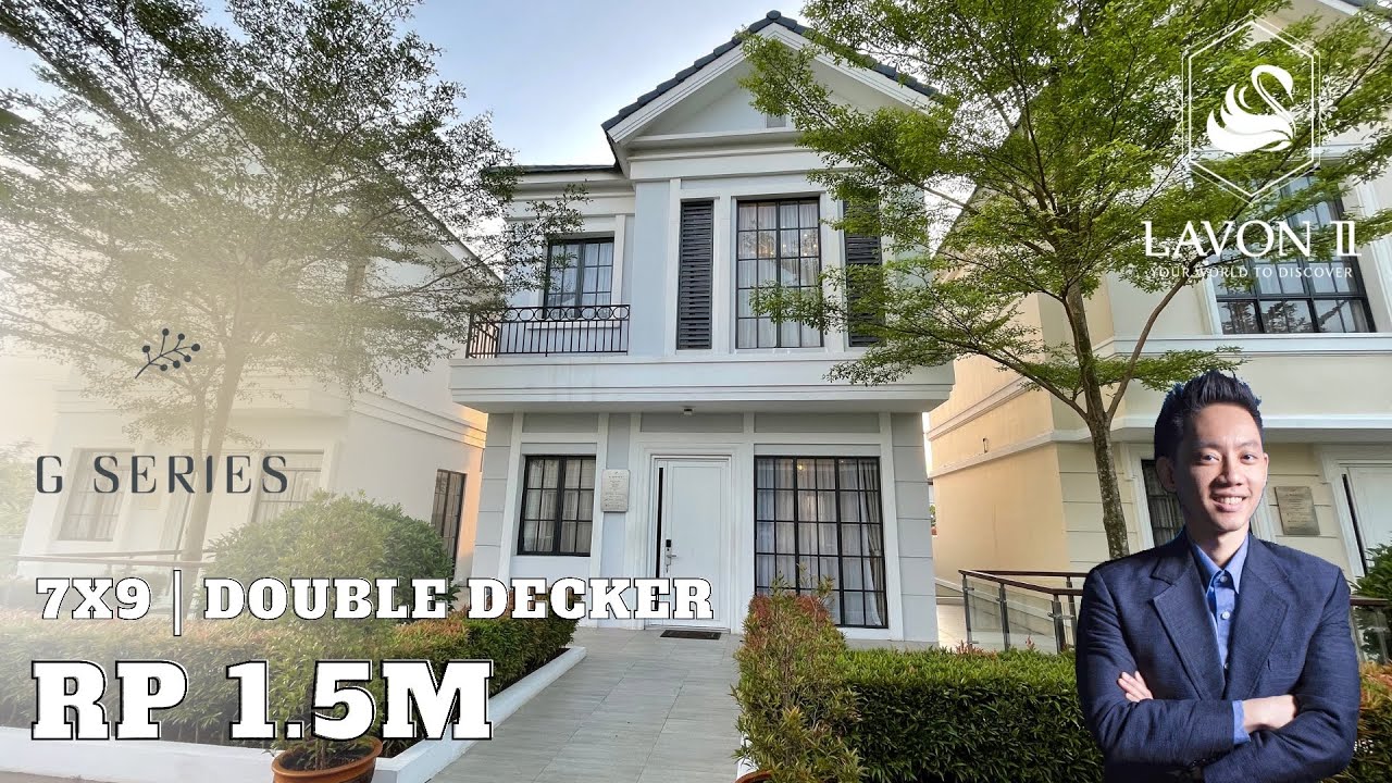 Rumah ala Eropa 2 1/2 lantai double decker ciamik di tangerang ! LAVON 2 tipe G 7x9 Rp 1.5M !