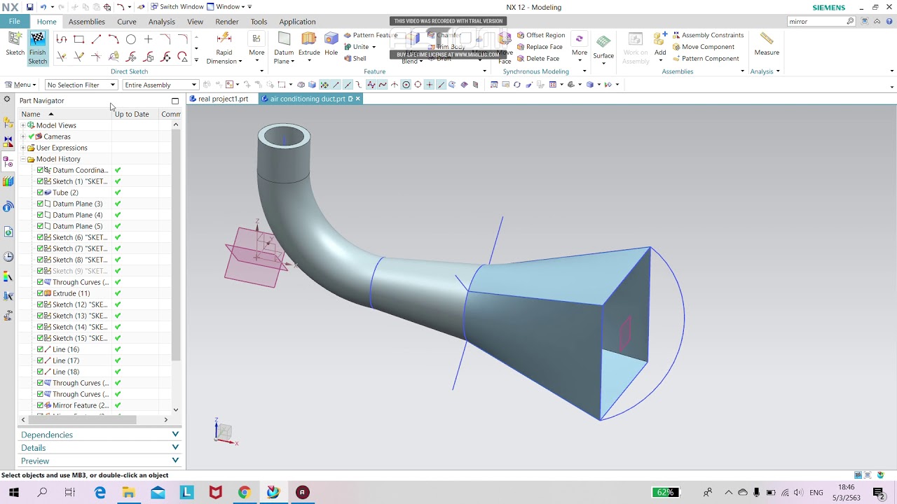 NX12.0 air conditioning duct ( eng dub )