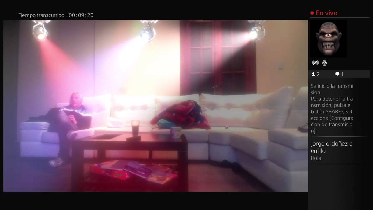 Transmisi&oacute;n de PS4 en vivo de ruedasnicola