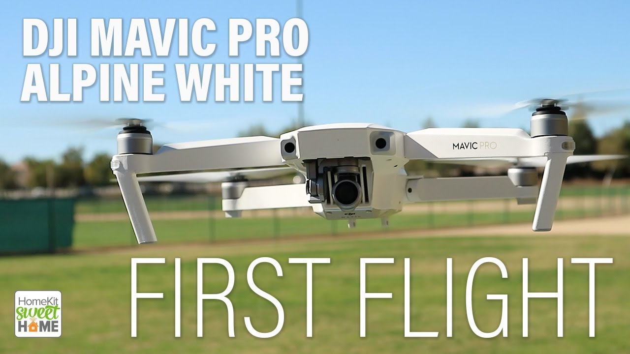 DJI Mavic Pro Alpine White - FIRST FLIGHT
