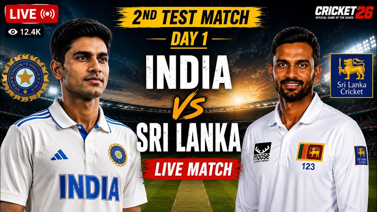 IND vs SL LIVE 🔴 2nd TEST Day-1 | INDIA vs SRI LANKA LIVE MATCH | Practice Match | #shorts