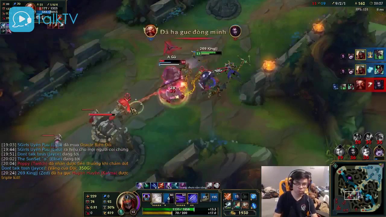 [LOL] KingJ FFQ Highlight Zed Pentakill