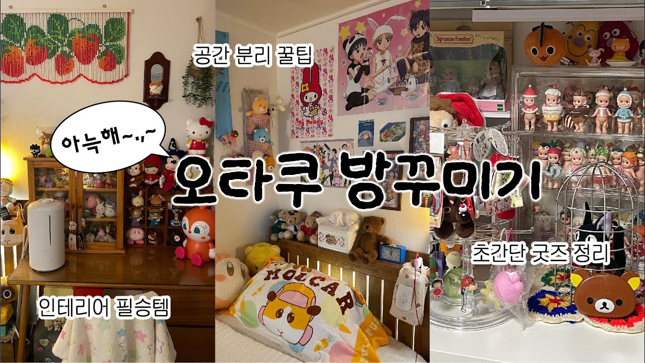 테무깡으로 오타쿠 집순이의 아늑한 방꾸미기 | 피규어 인형 정리, 짱 쉬운 공간분리법