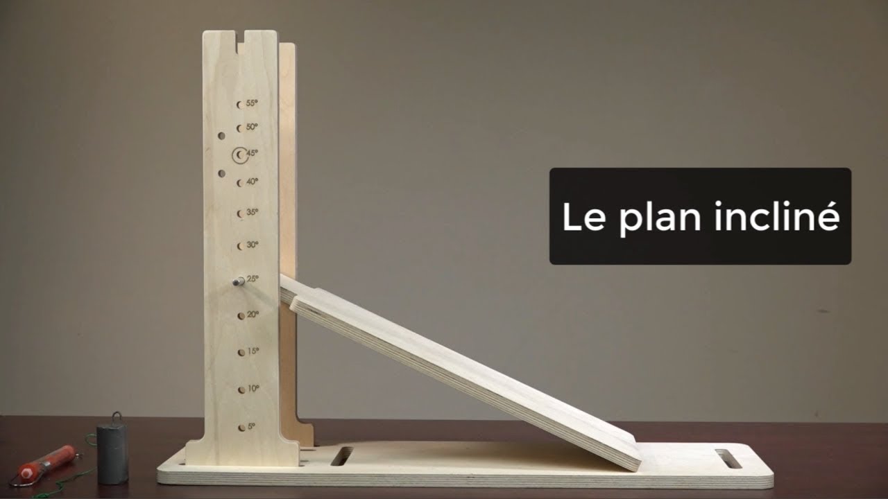 Trousse matérielle de machines simples : l'expérimentation du plan incliné
