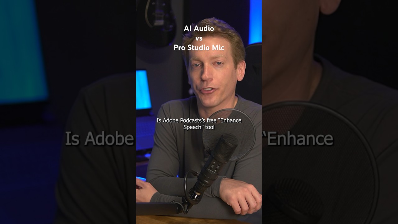 Is Adobe Podcast&rsquo;s AI Enhance Speech better than a pro studio mic?