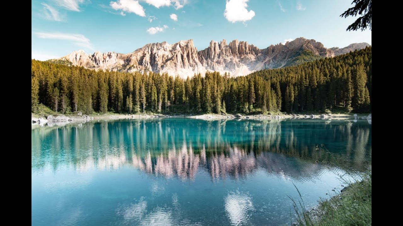 Lago di Carezza ,Dolomiti, Gruppo del Latemar,Val d’Ega, Visto dal mio MINI 2, GRAZIE PER UN LIKE