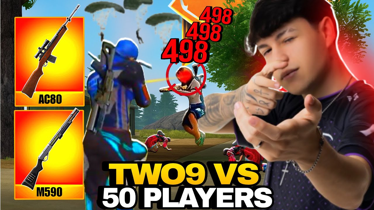 TWO9 VS 50 PLAYERS NA GUERRA DE GUILDA INACREDITÁVEL OQUE ELE FEZ! O MELHOR EMULADOR DO FREE FIRE
