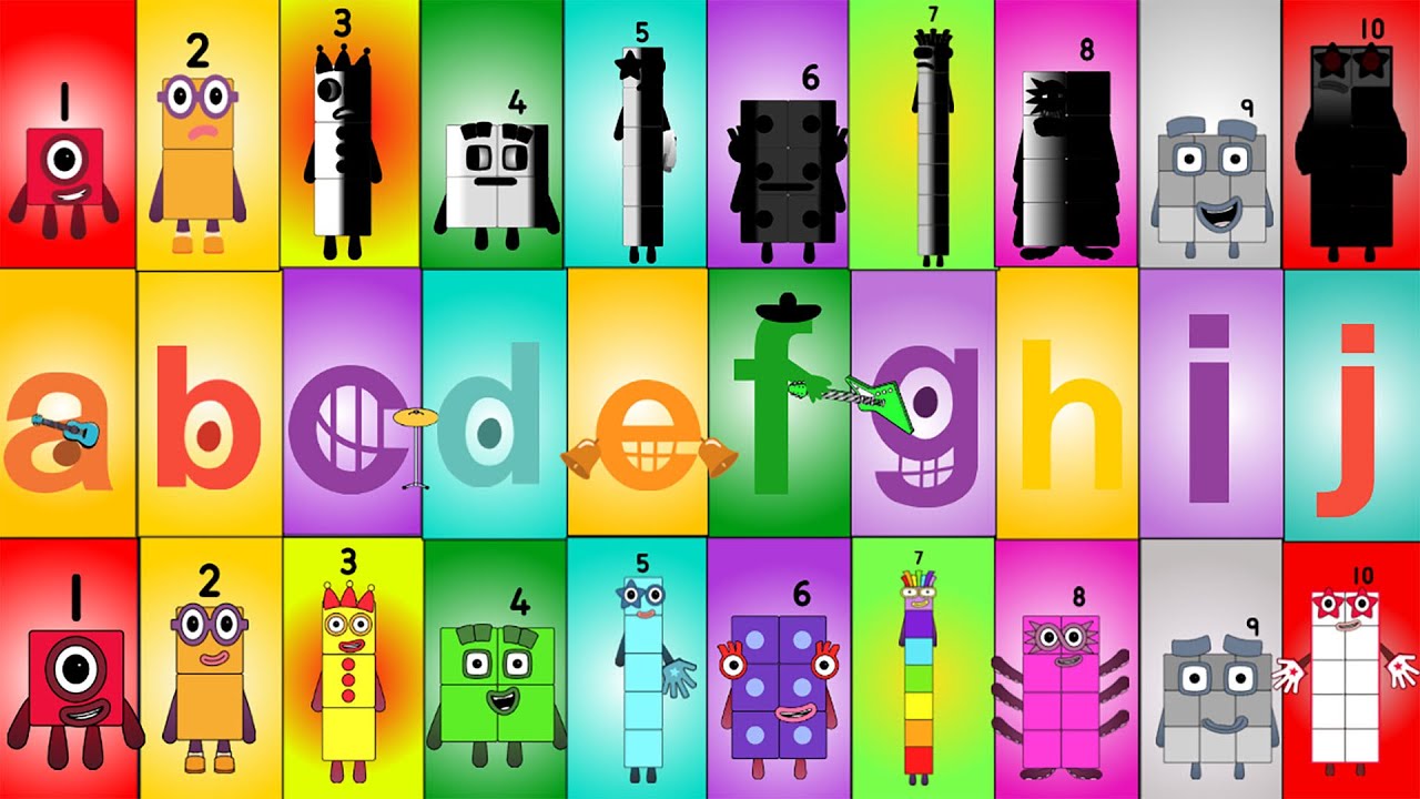 Mashup of the Double Jolly Numberblocks Band Challenge vs Jolly Numberblocks Band Retro