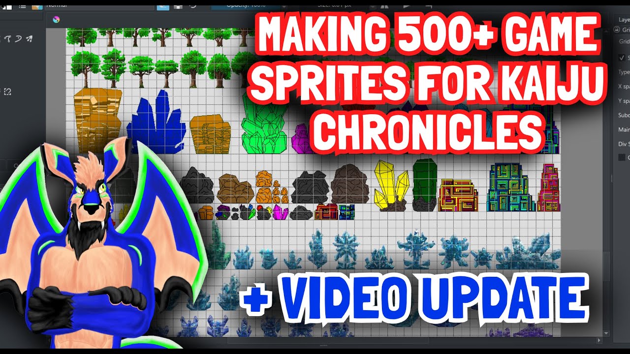 I MADE 500+ SPRITES for KAIJU CHRONICLES! (+LONG UPDATE)