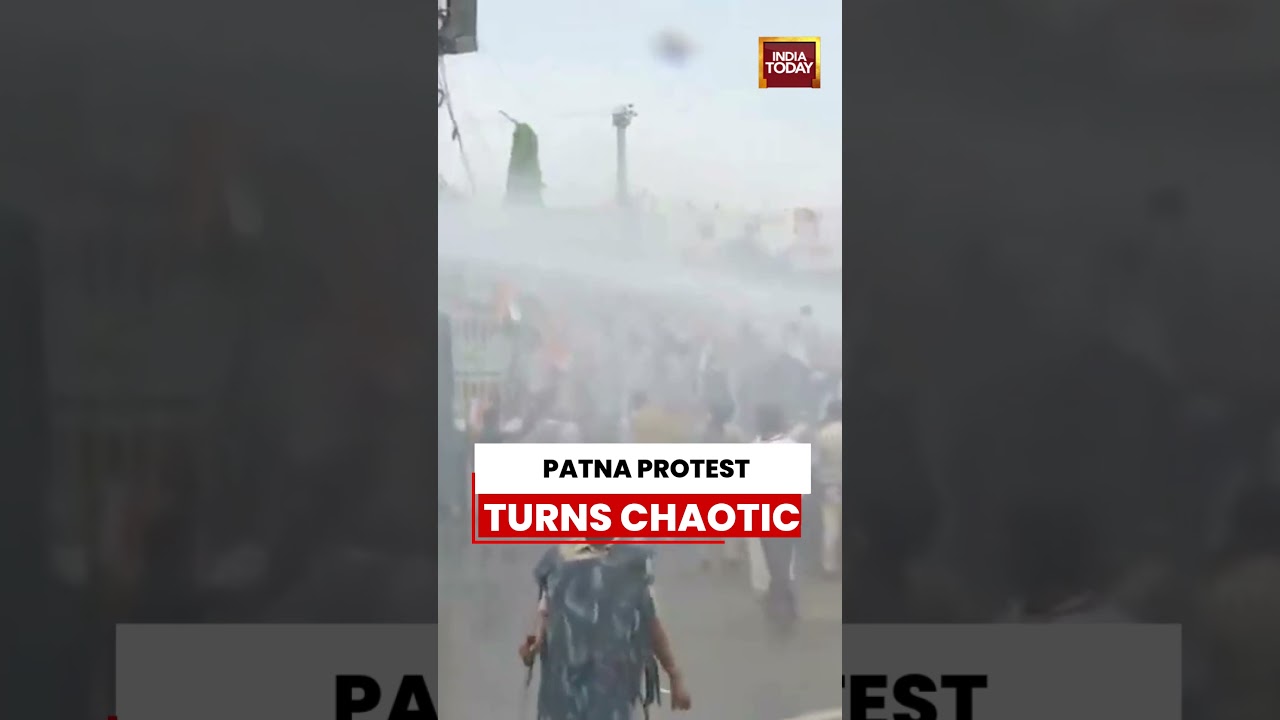 Bihar Protest Turns Intense As Police Use Water Cannon In Patna #bihar #rjd #bihar #tejashwiyadav