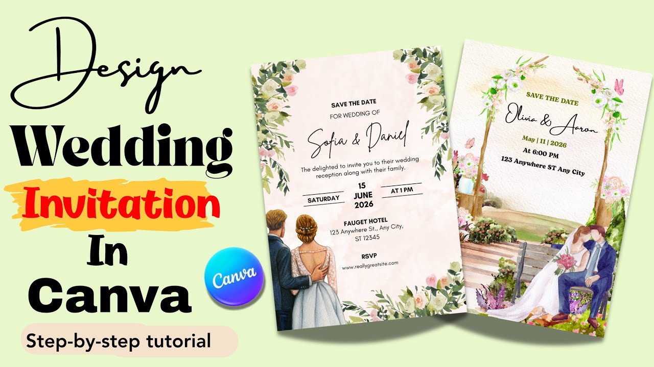 How to Make Invitation Card in Canva| Step-by-step Tutorial