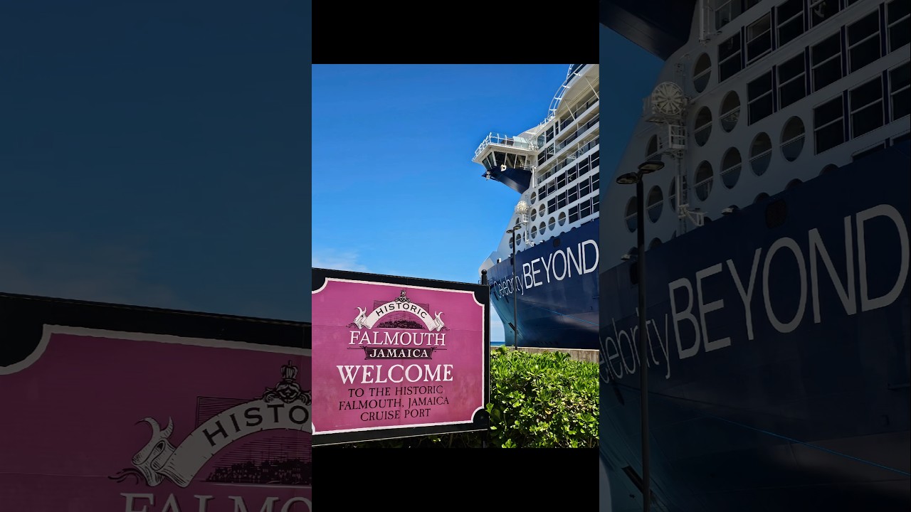 The port of Falmouth Jamaica from the Celebrity Beyond 