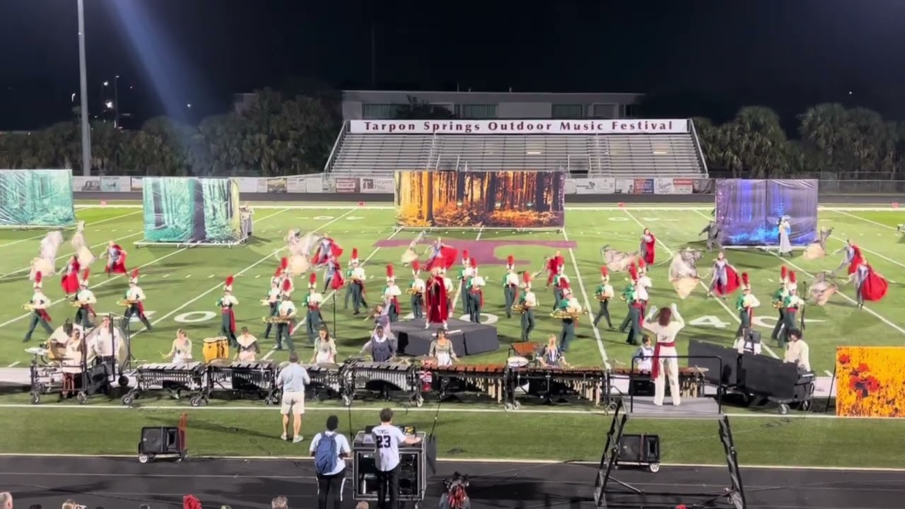 Seminole High School Marching Band @ Tarpon Springs Outdoor Music Festival October 2023