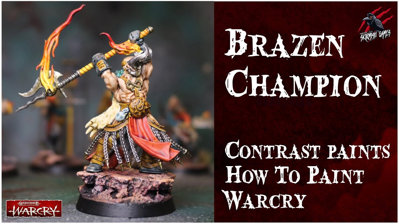 PAINT SCIONS OF THE FLAME WITH CONTRAST PAINTS - BRAZEN CHAMPION - Beginner Step by Step BattleReady