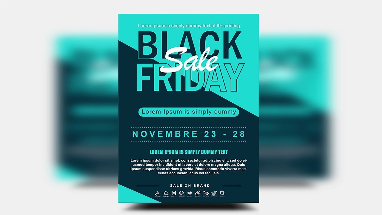 Black Friday Flyer Design - Photoshop Tutorials