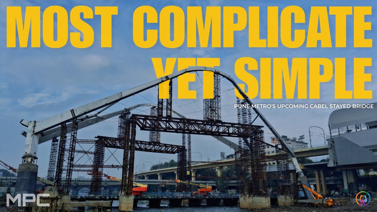 Cable Stayed Bridge Constructing at Deccan Gym Khana Metro Station | Pune Metro 