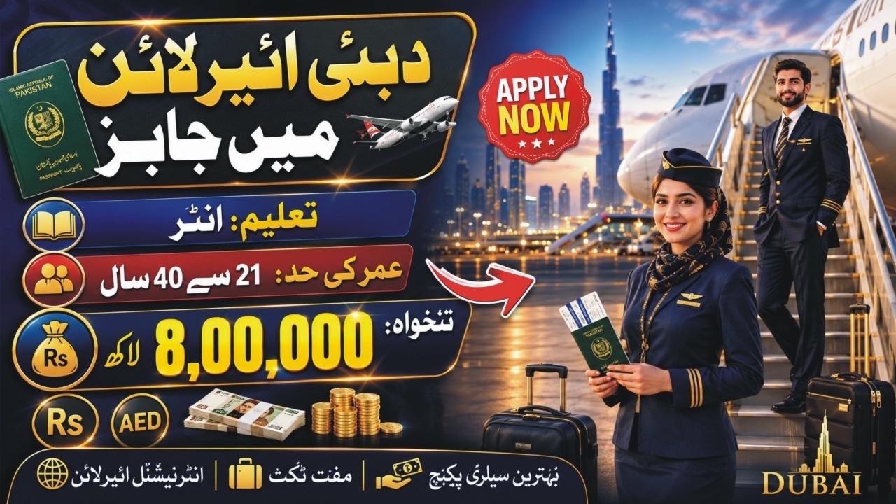 Dubai Airline Jobs 2026 | Emirates Airline Jobs 2026 | Cabin Crew Jobs | How To Apply Emirates Jobs