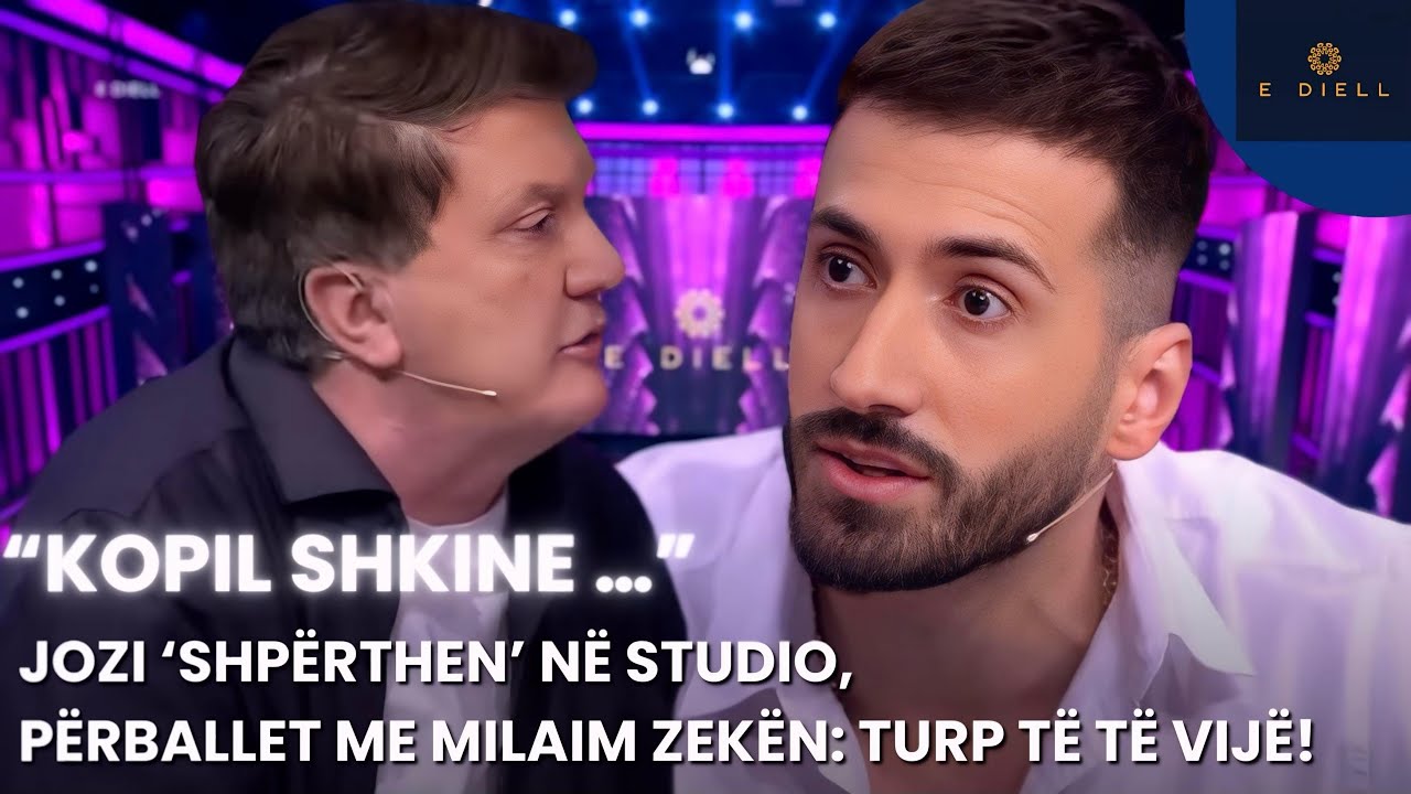 “Kopil shkine …” Jozi ‘shpërthen’ në studio, përballet me Milaim Zekën: Turp të të vijë!