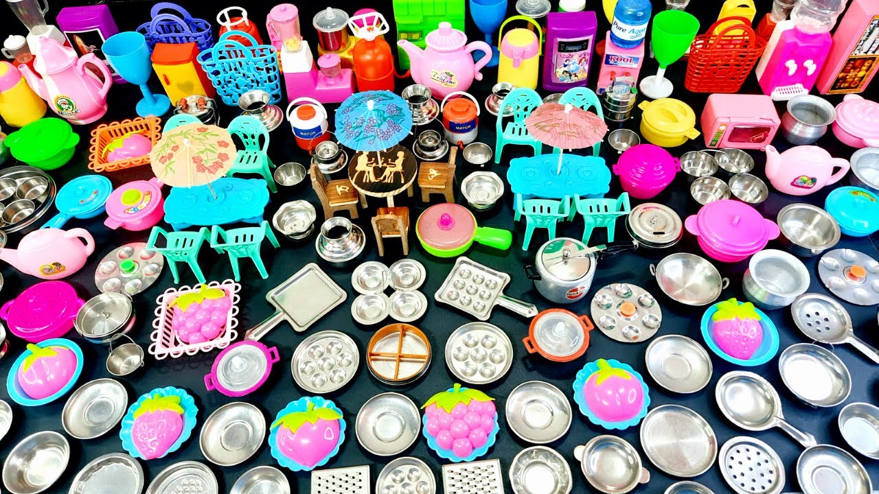 6 Minutes Satisfying with Unboxing Hello Kitty Sanrio Kitchen Set | Tiny Miniature ASMR Kitchen set